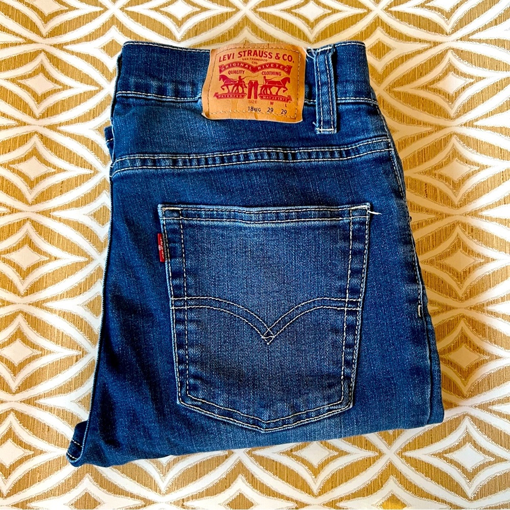 Levi’s 510 skinny denim jeans youth men’s 18reg W29 L29 stretch